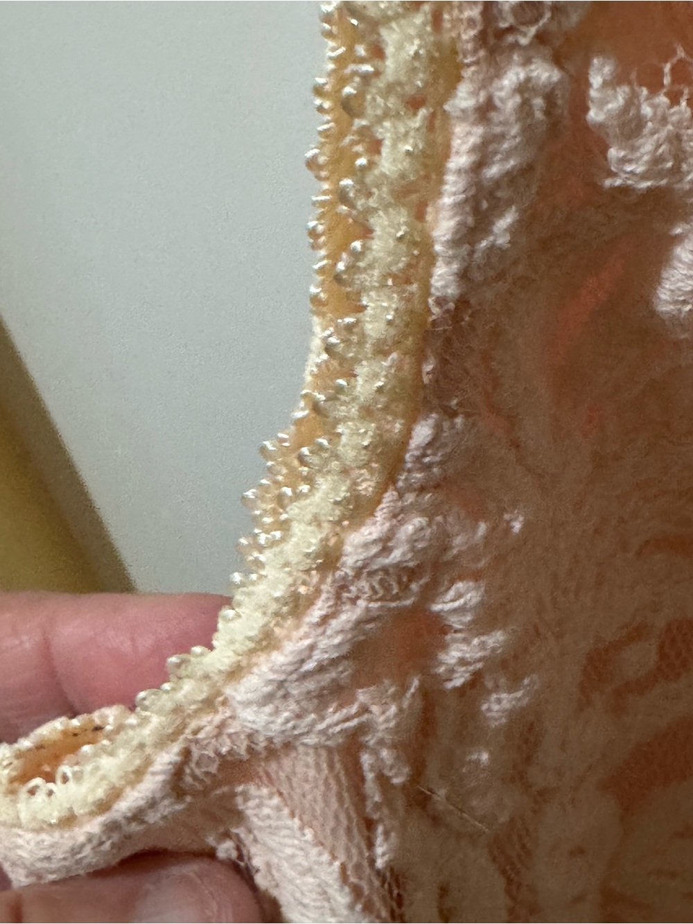 Lauren Michelle Blush Lace Floral Crochet Tank - Picture 5 of 8